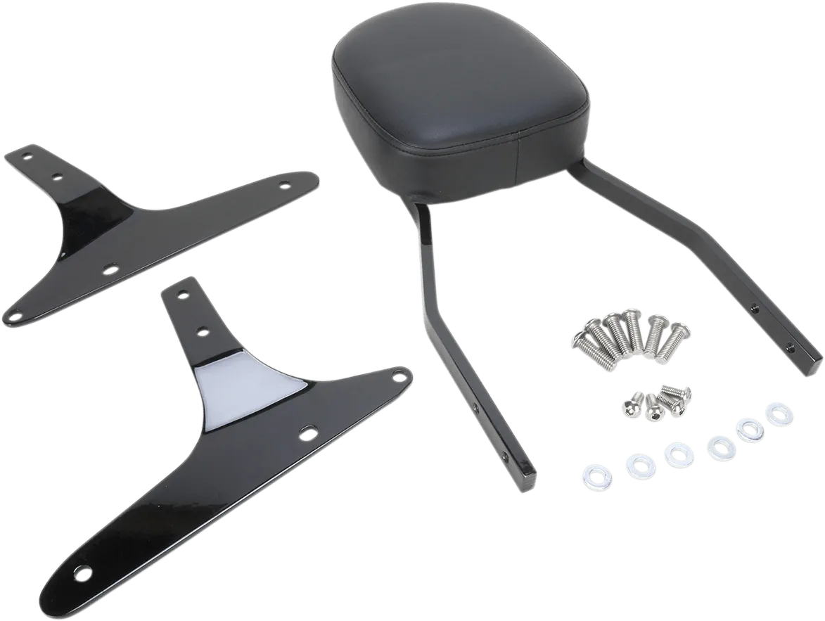 Cobra 602-1154B Standard Square Sissy Bar - Black Powder-Coated