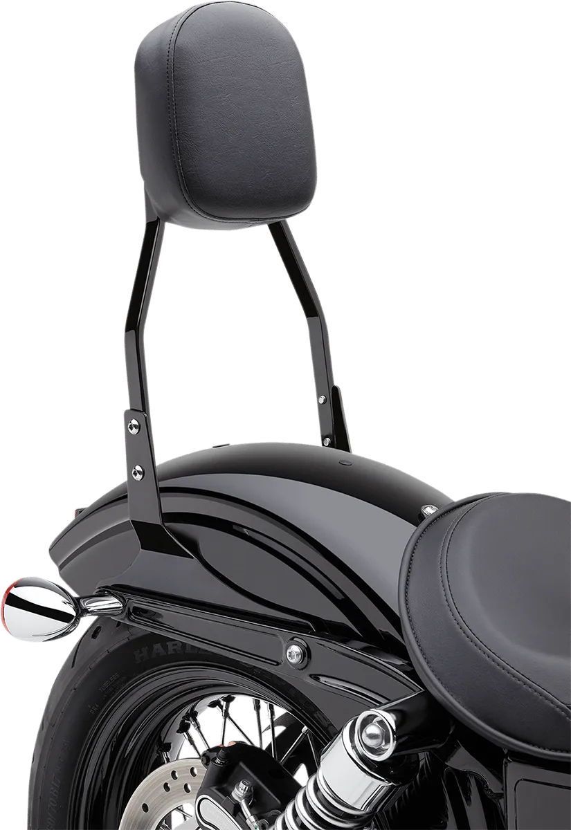 Cobra 602-1154B Standard Square Sissy Bar - Black Powder-Coated