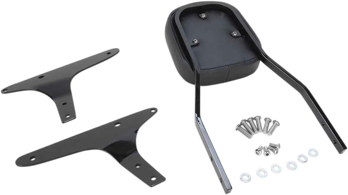 Cobra 602-1154B Standard Square Sissy Bar - Black Powder-Coated