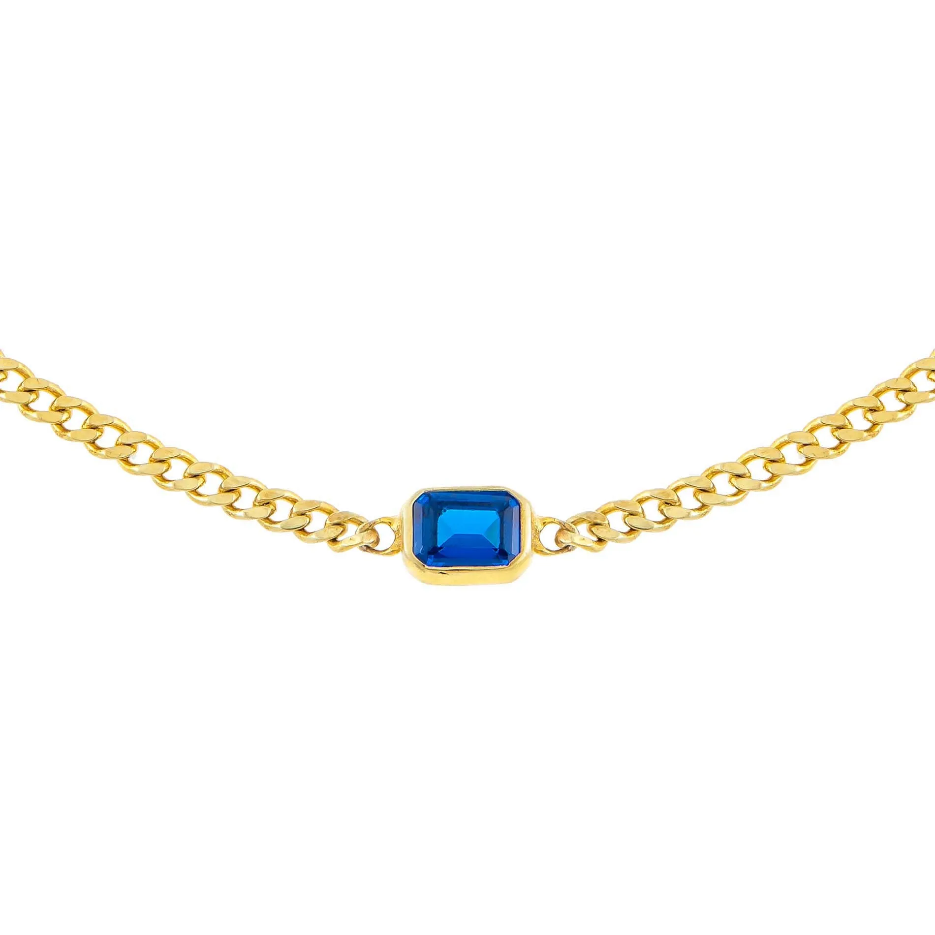 Colored Baguette Cuban Choker