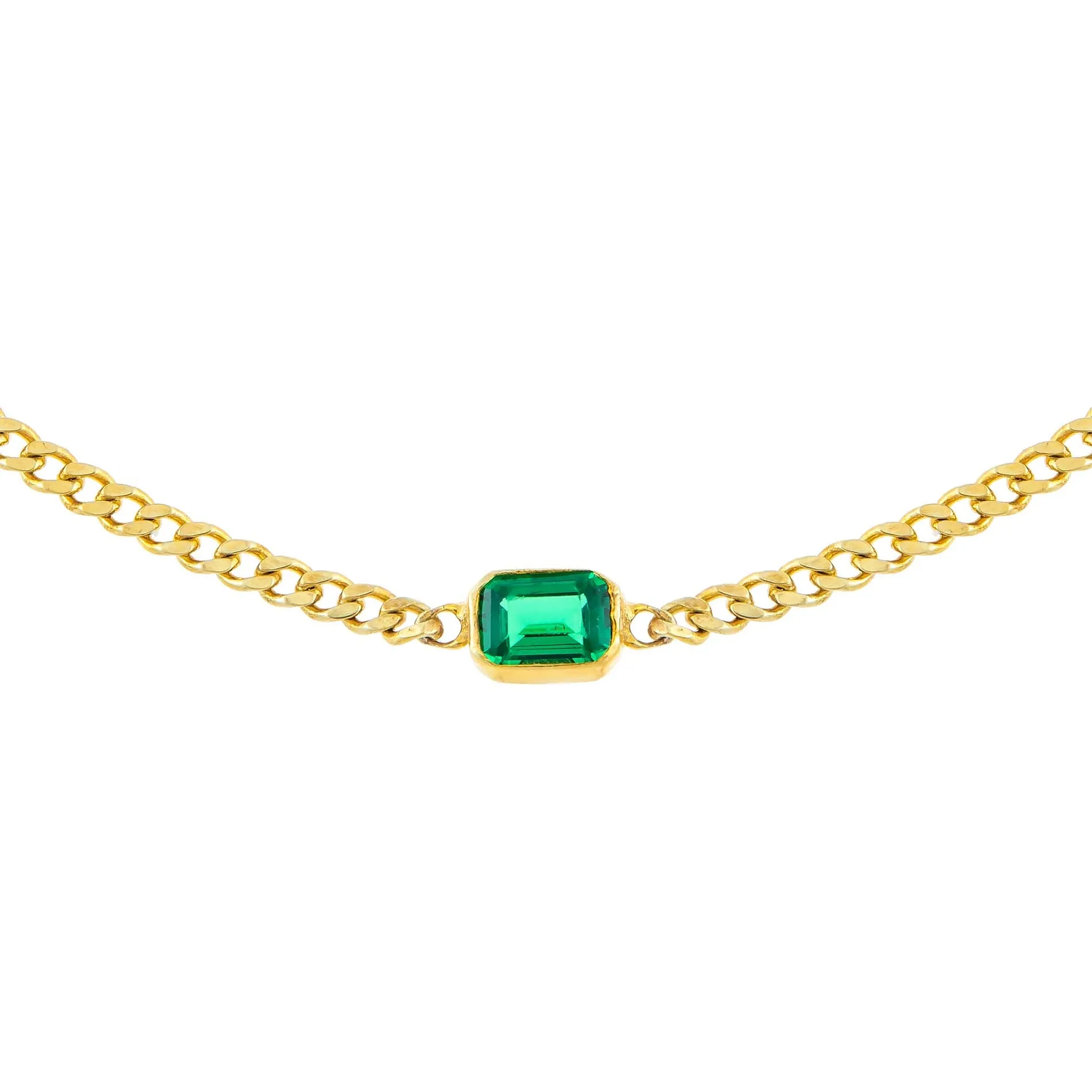 Colored Baguette Cuban Choker