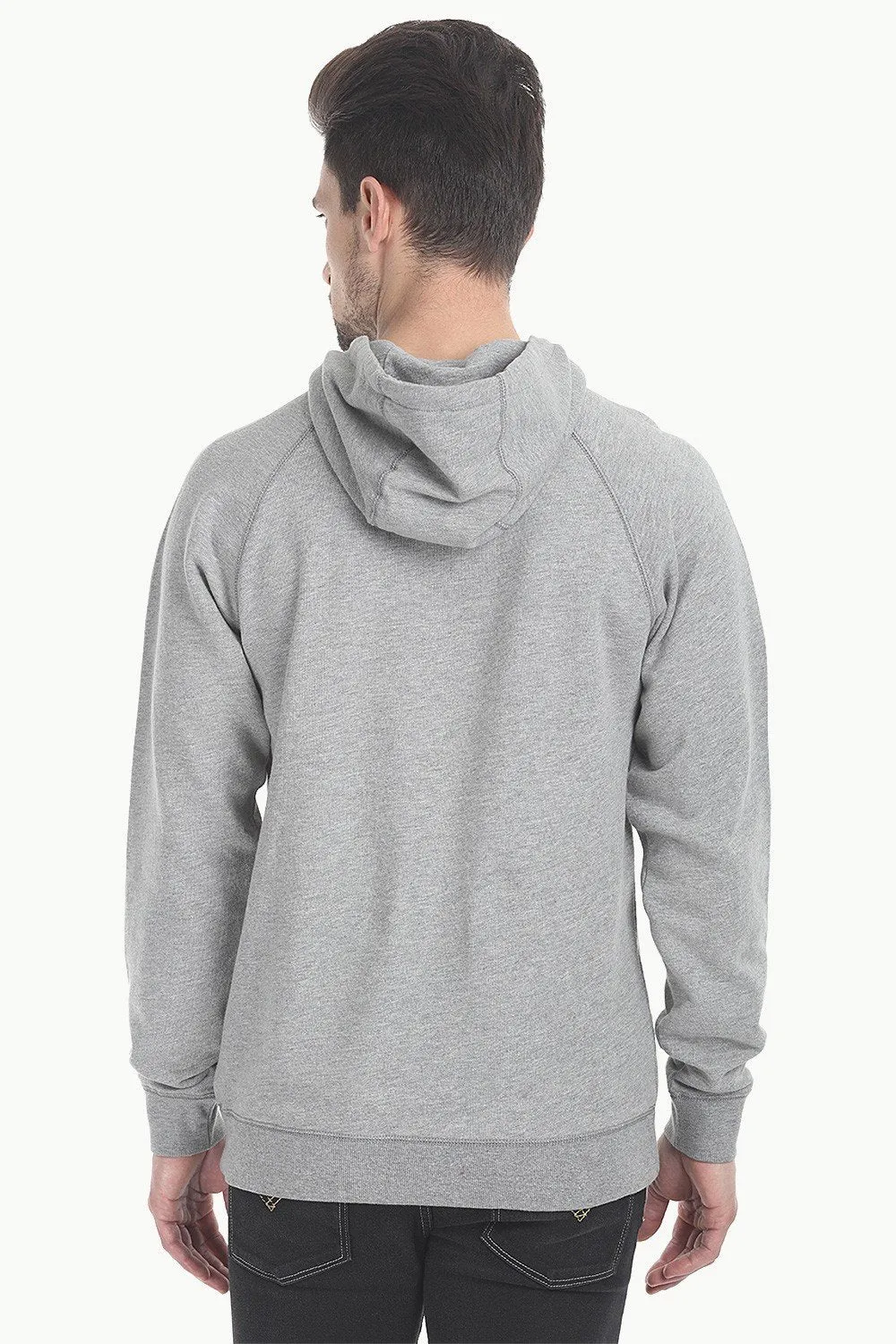 Cotton Fleece Hoodie With Zipper