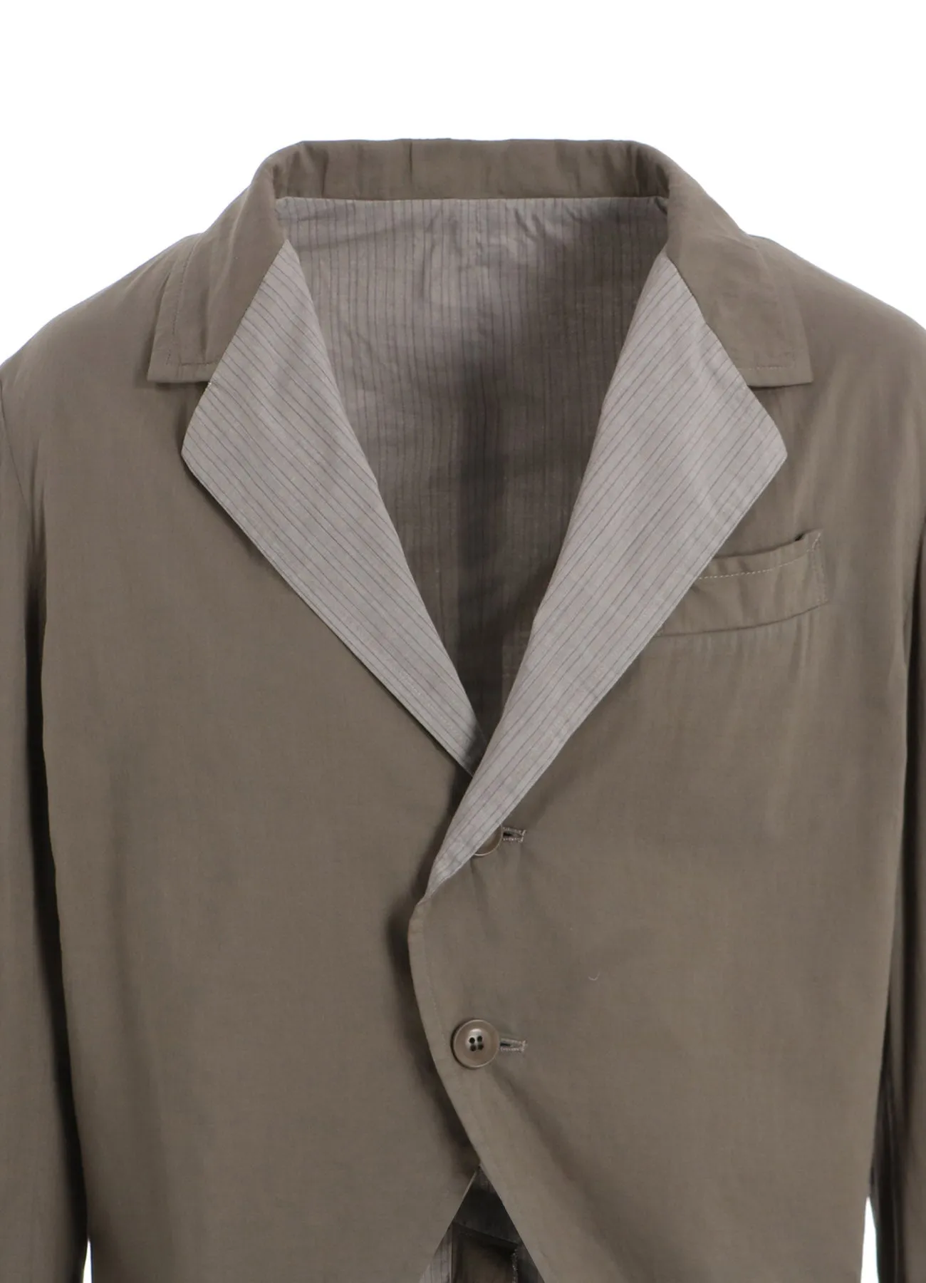 COTTON LAWN GARMENT DYE SWLLOWTAIL JACKET