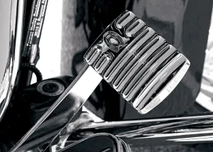 Covingtons C1042-C Finned Brake Pedal Pad - Chrome