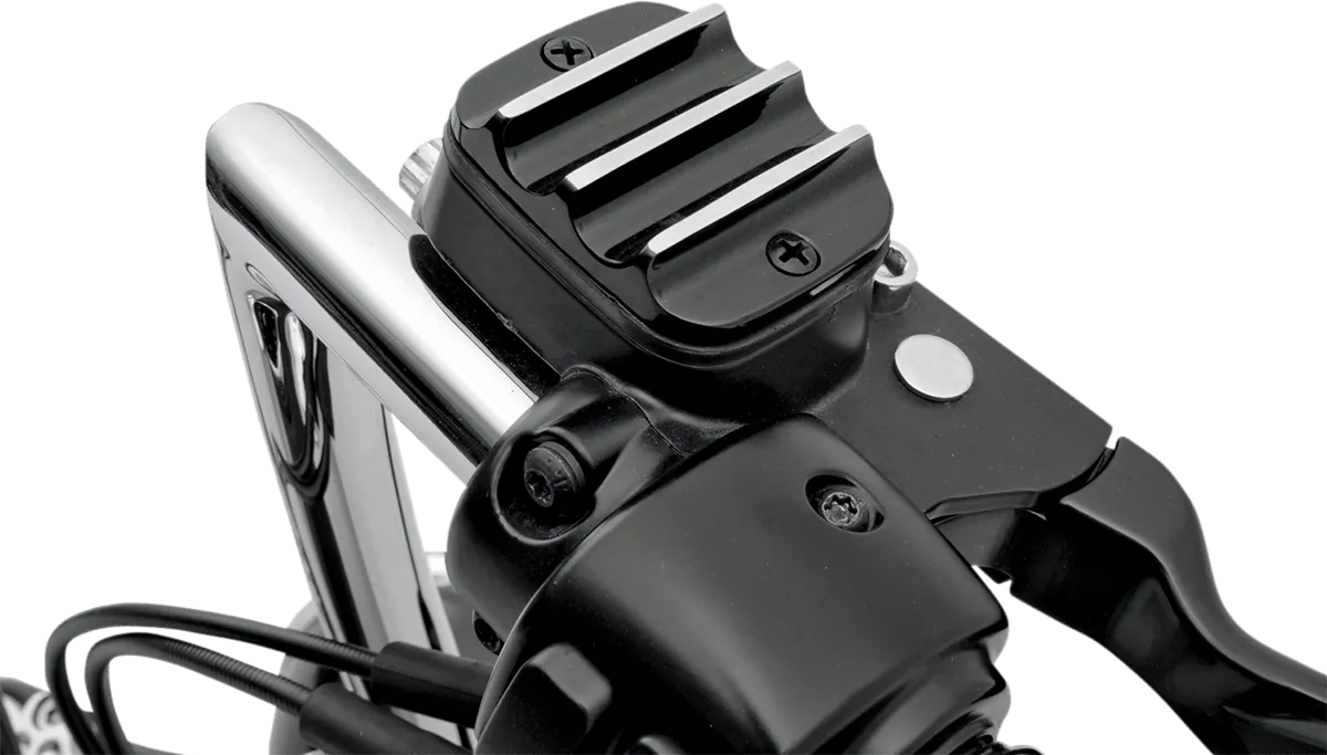 Covingtons C1151-B Front Master Cylinder Cover - Finned Black