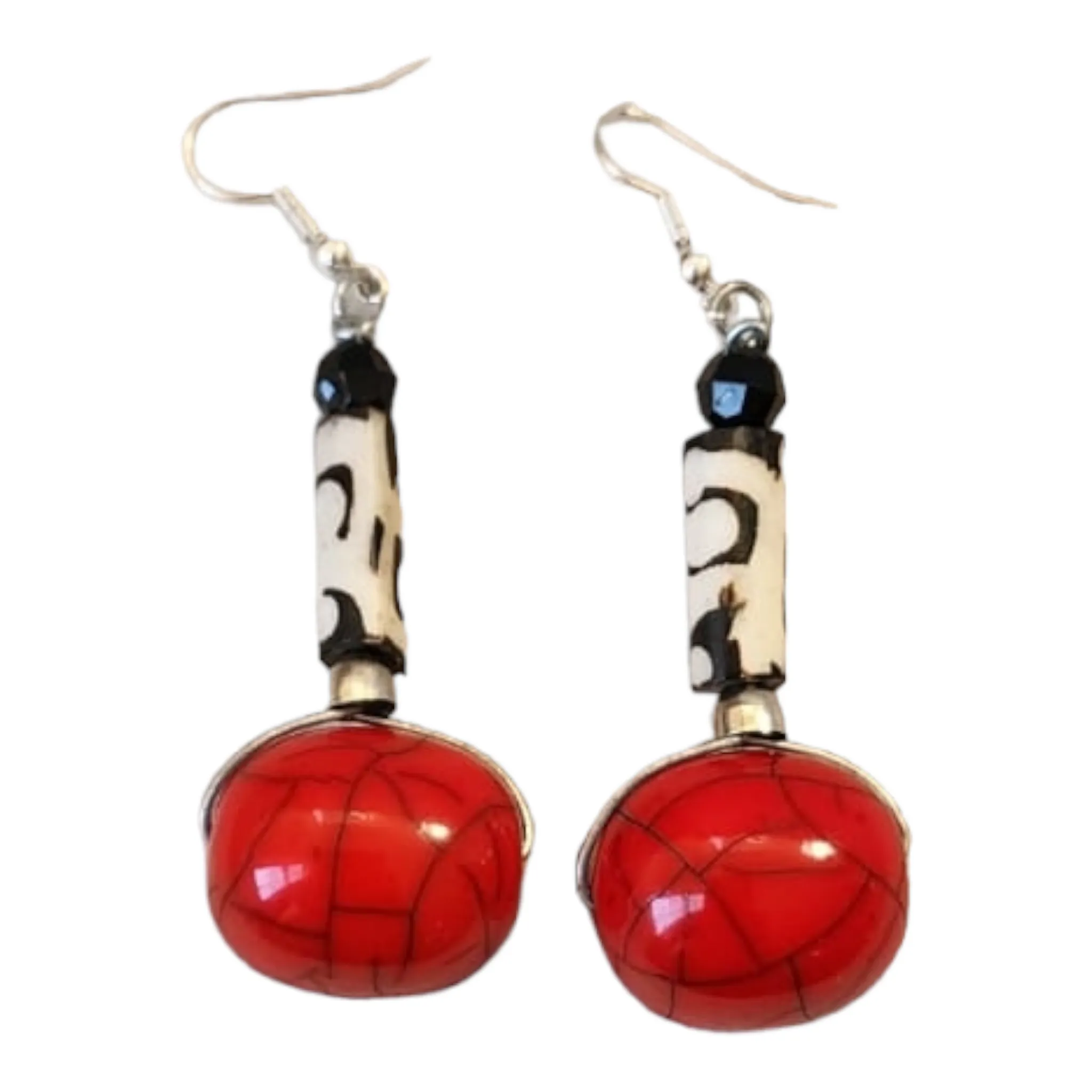 Cowrie Shell | Ivory Bone Earring | Geri's Bluffing Boutique