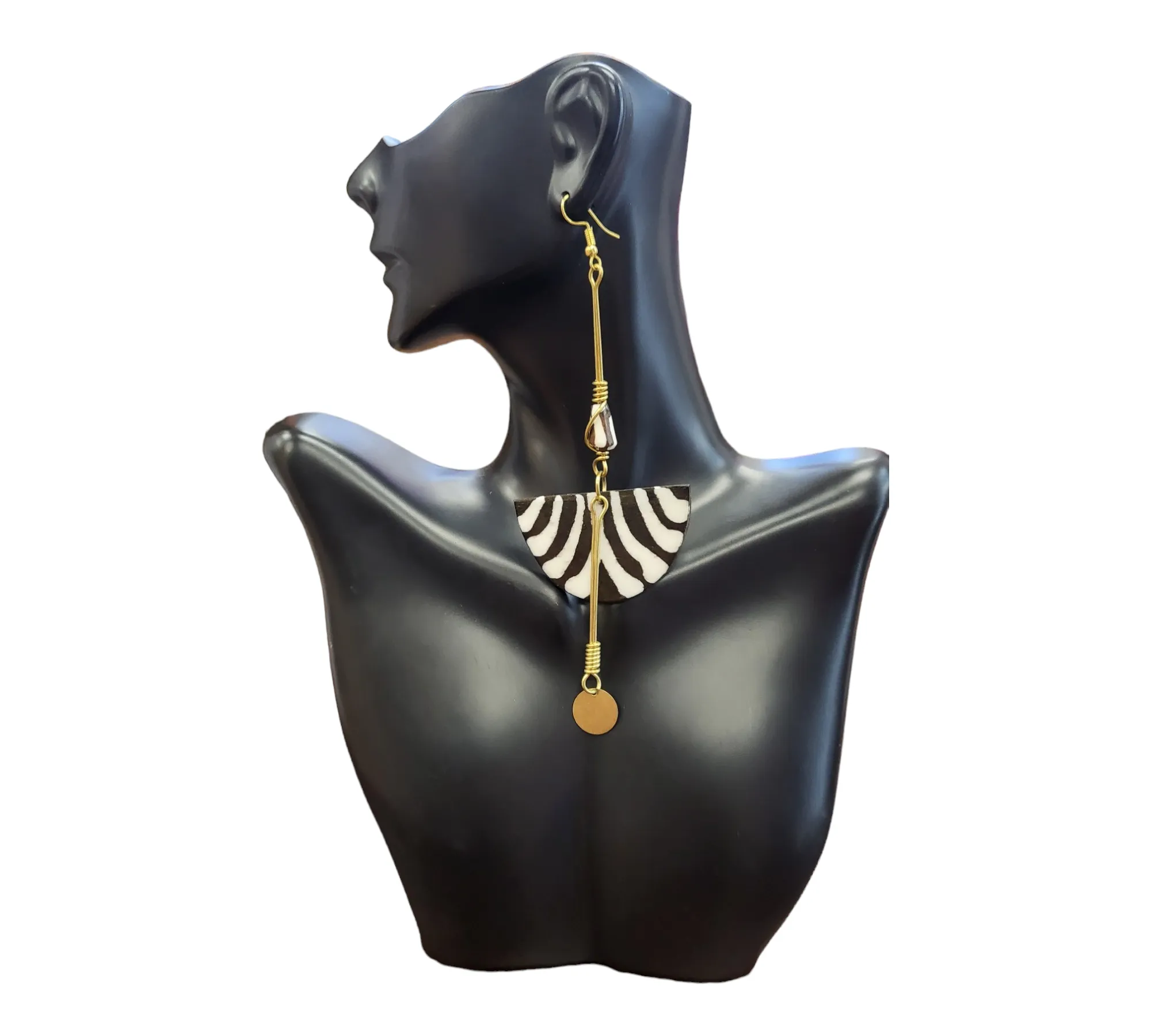 Cowrie Shell | Ivory Bone Earring | Geri's Bluffing Boutique