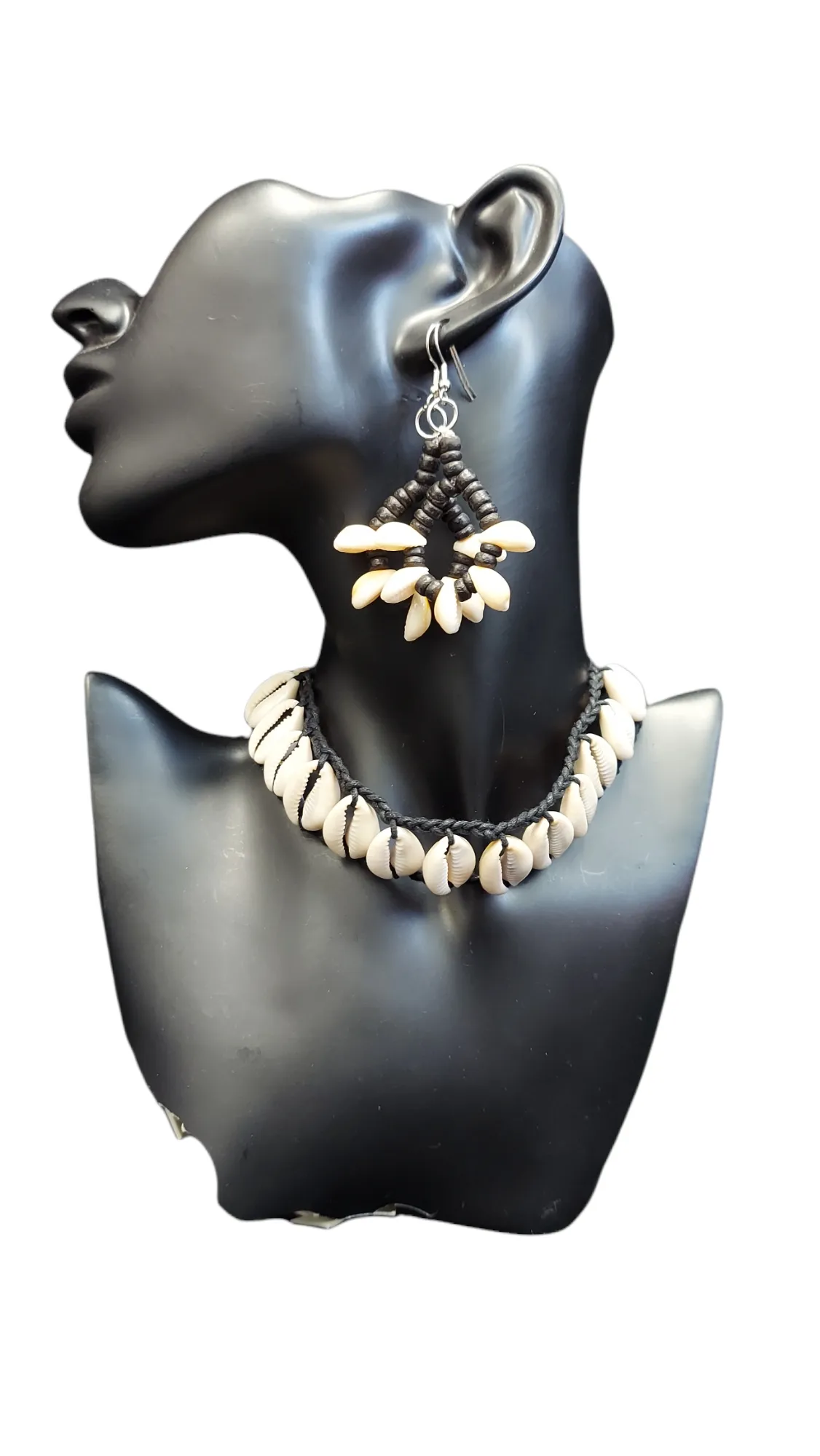 Cowrie Shell | Ivory Bone Earring | Geri's Bluffing Boutique