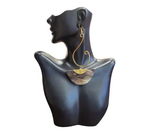 Cowrie Shell | Ivory Bone Earring | Geri's Bluffing Boutique