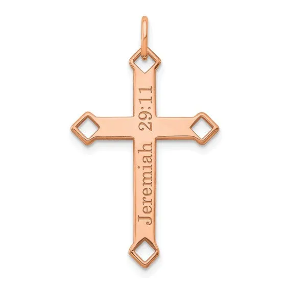 Cross With Etching