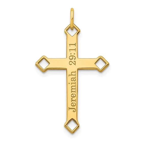 Cross With Etching