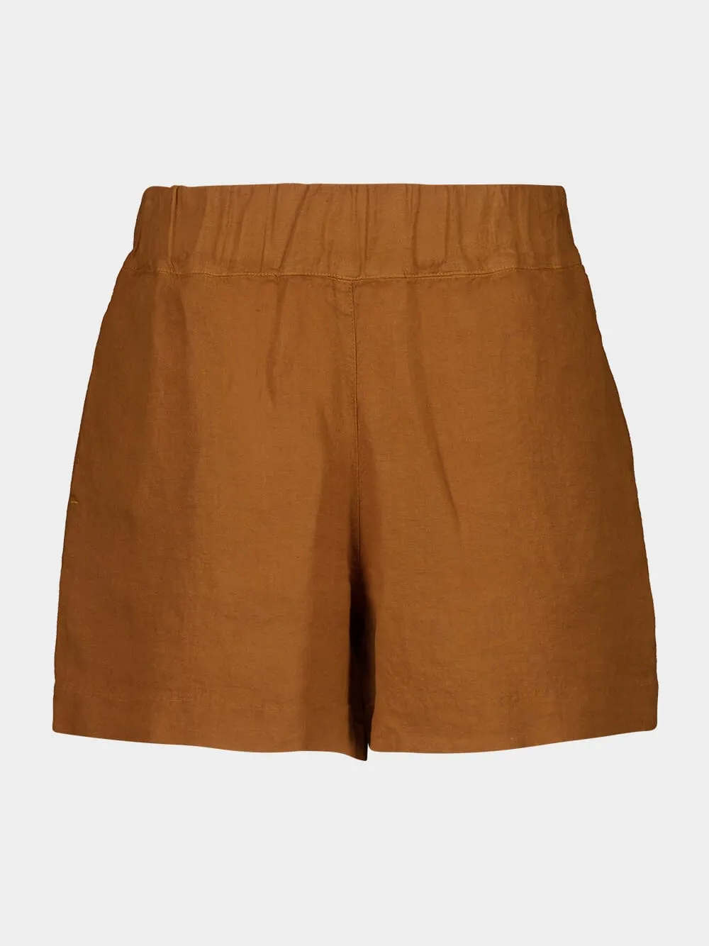 Curry Casual Fit Linen Shorts