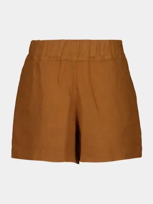 Curry Casual Fit Linen Shorts