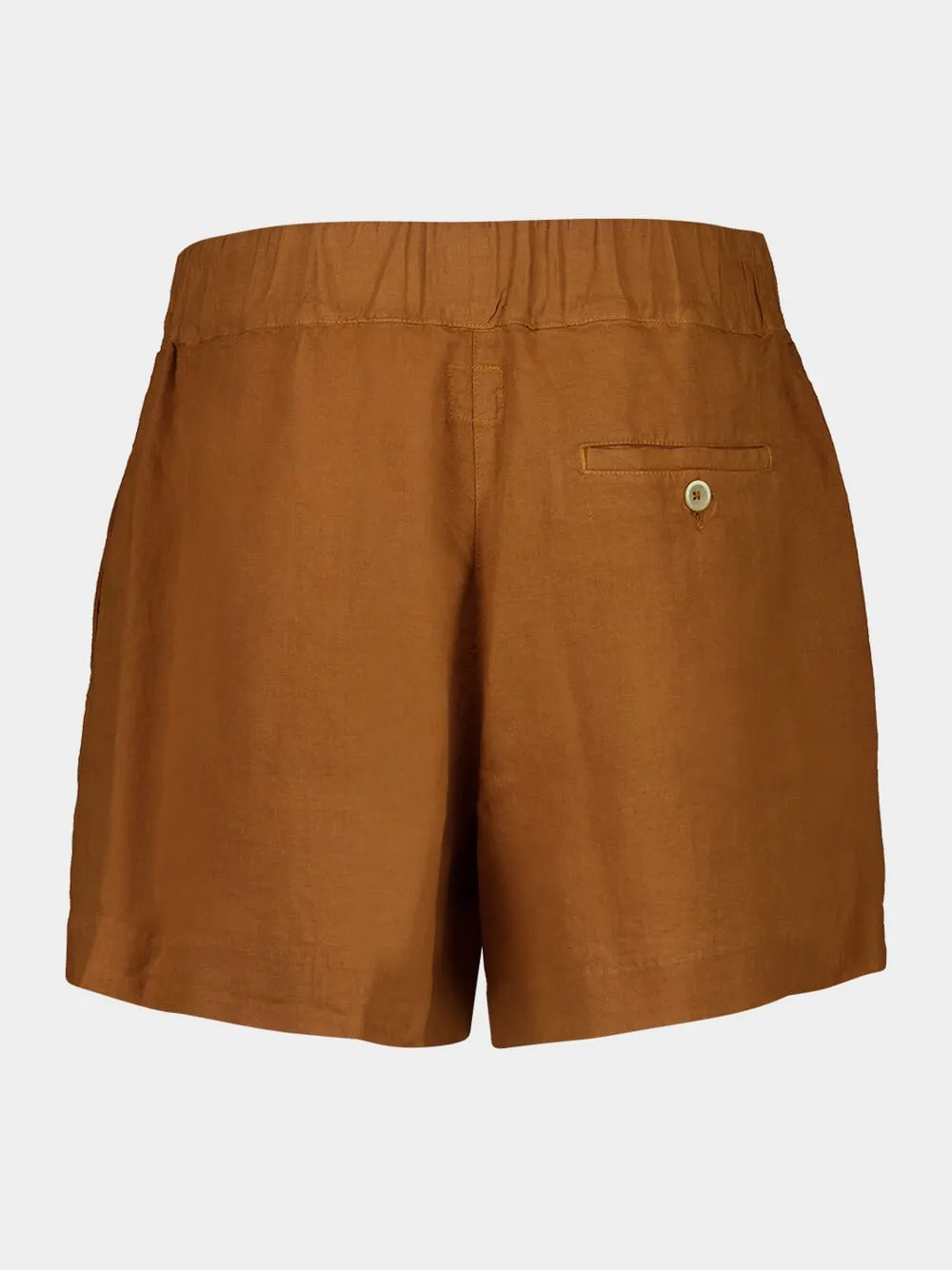 Curry Casual Fit Linen Shorts