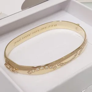 Custom Engraved Elegance -  Diamond Bracelet That Tells Your Story