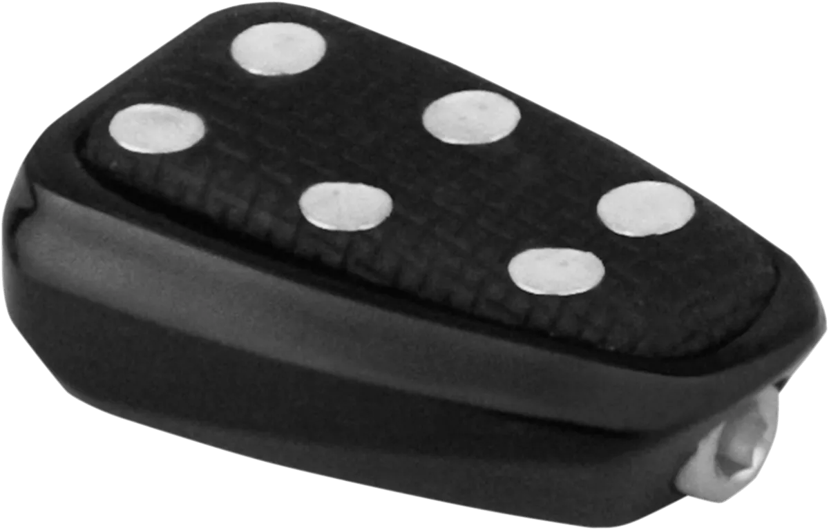 Cyclesmiths 124-BP-NR Banana Board Shifter Peg - Black without Rivets