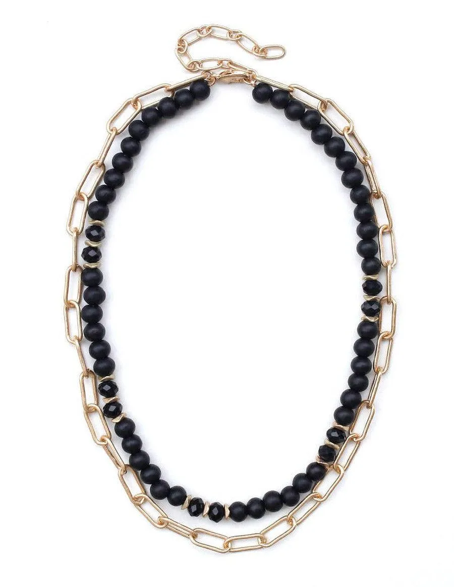 Dax Gold Black Necklace