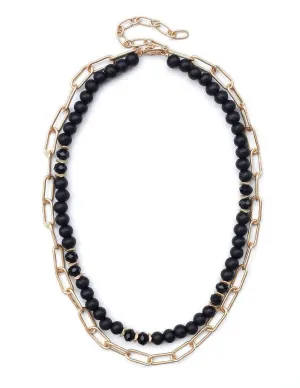 Dax Gold Black Necklace