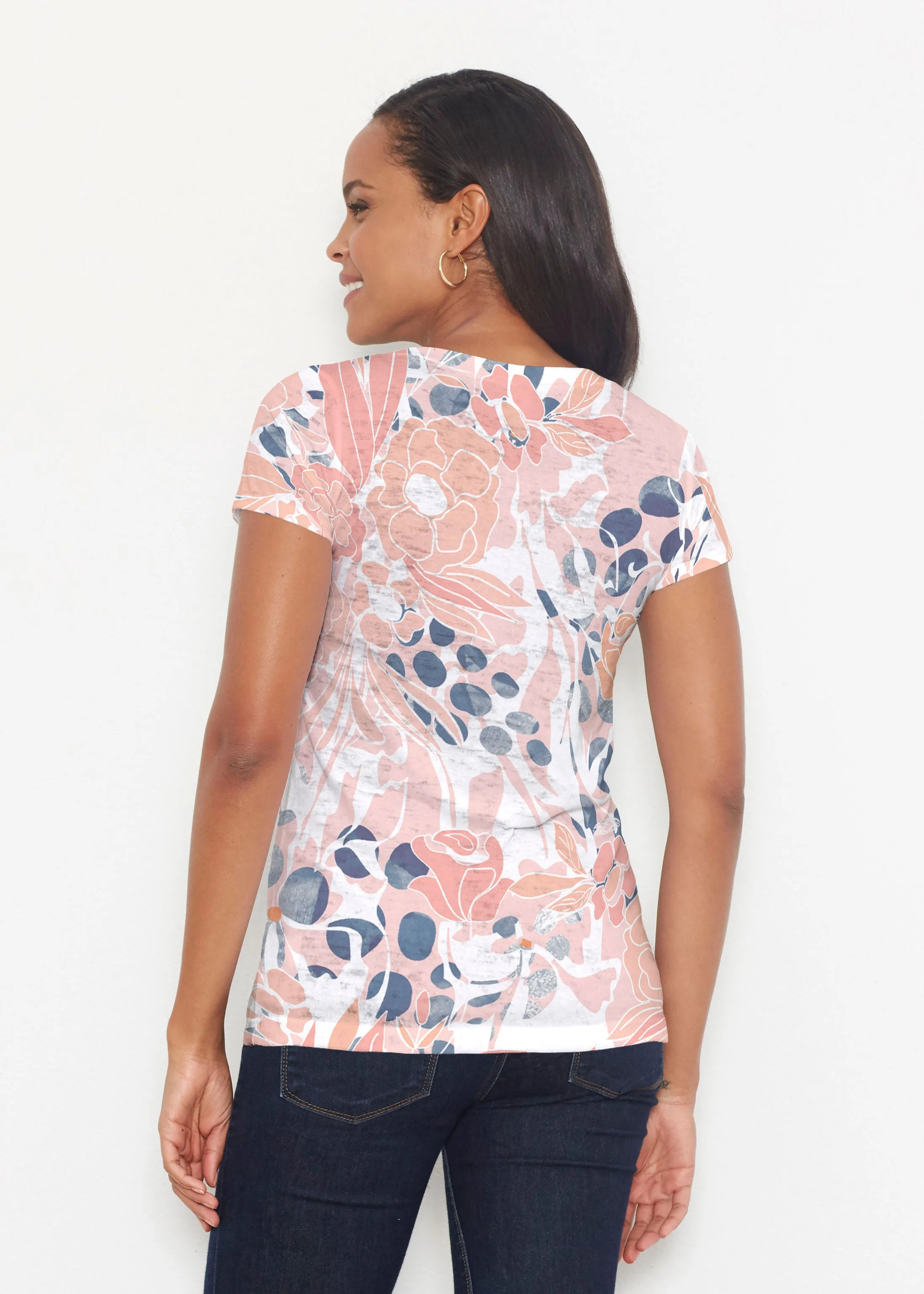 Daydream Florals (7805) ~ Signature Short Sleeve Scoop Shirt