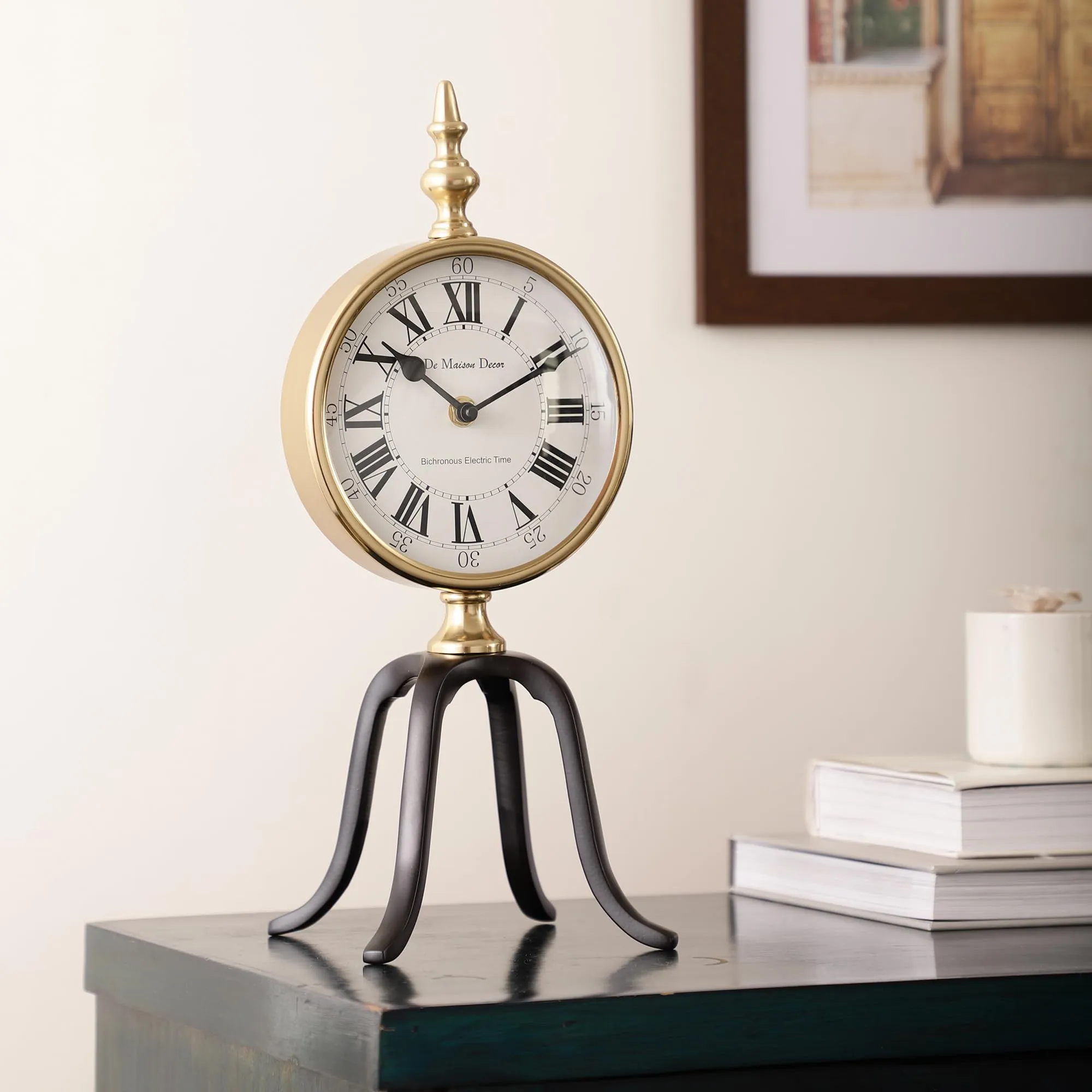 Decor de Maison Quad Stand Clock in Black