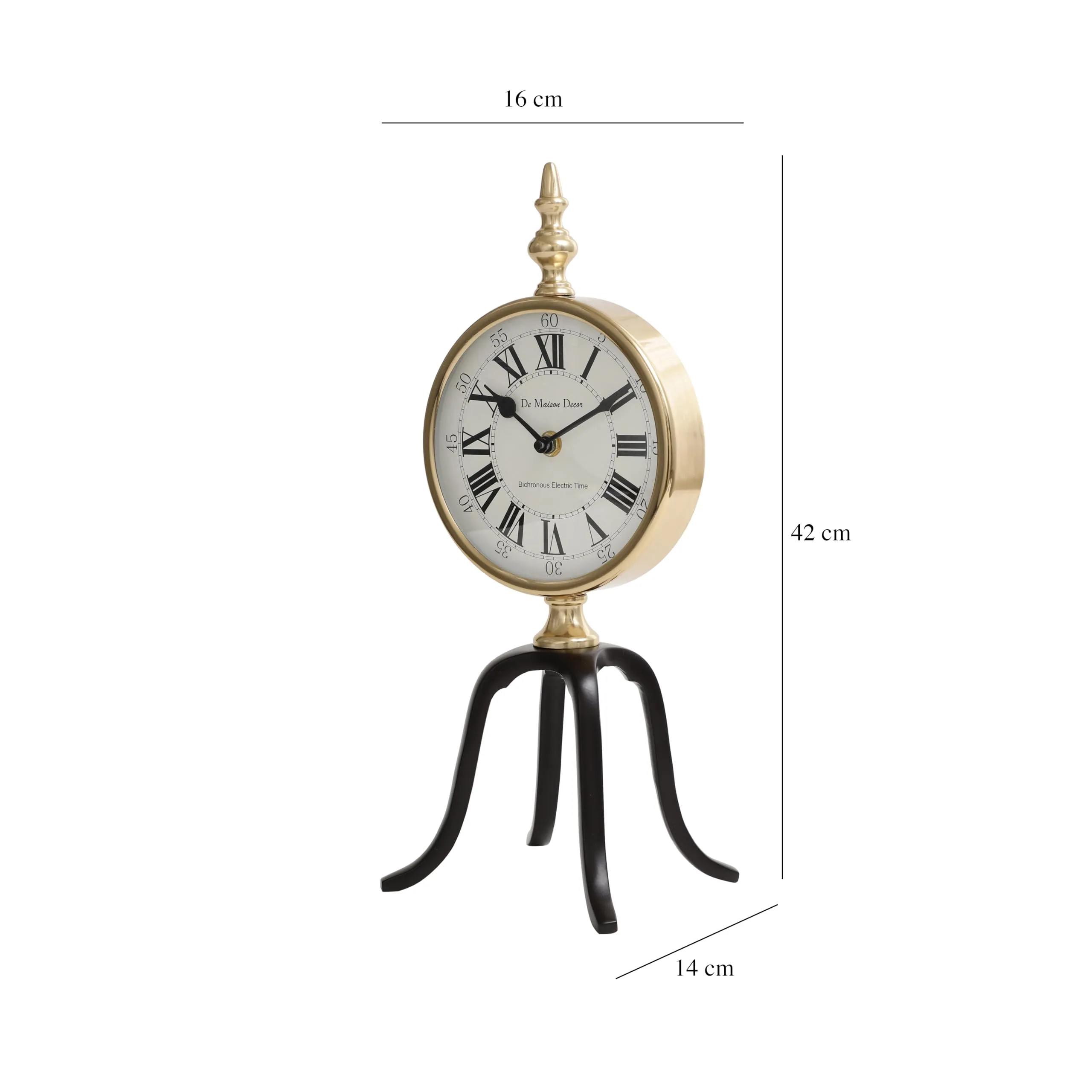 Decor de Maison Quad Stand Clock in Black