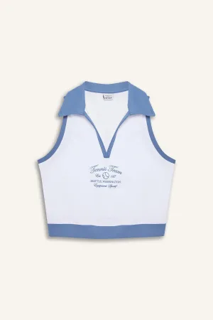 DeFactoFit Polo Neck Sports Crop Top