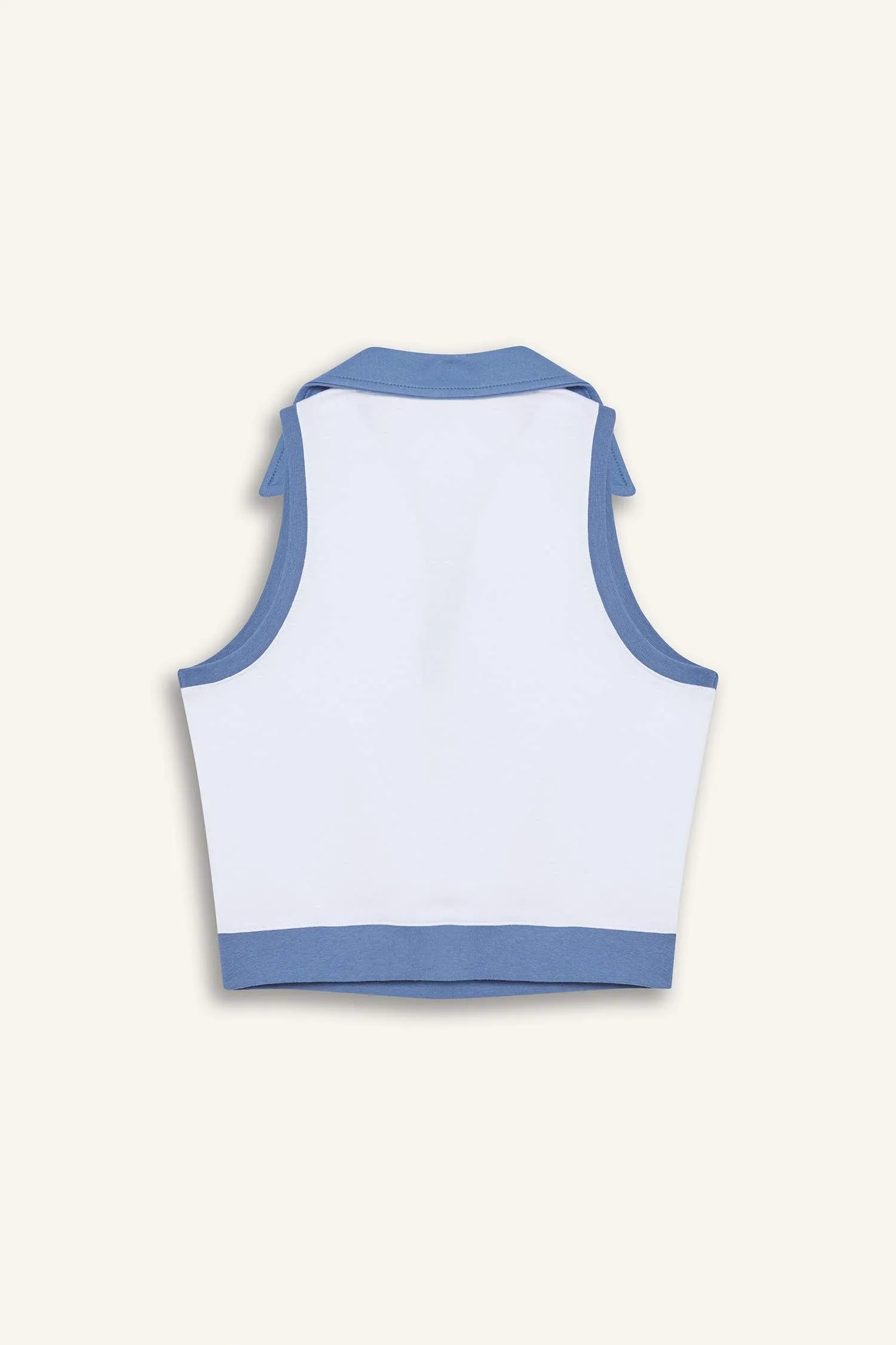 DeFactoFit Polo Neck Sports Crop Top