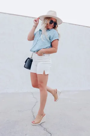 Delani Denim Shorts S-3X - Final Sale