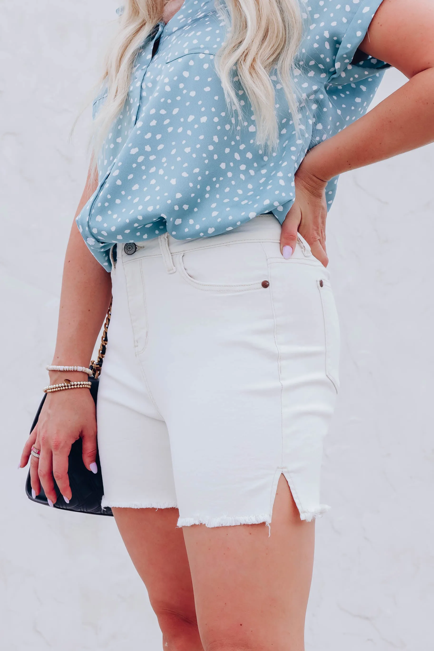 Delani Denim Shorts S-3X - Final Sale