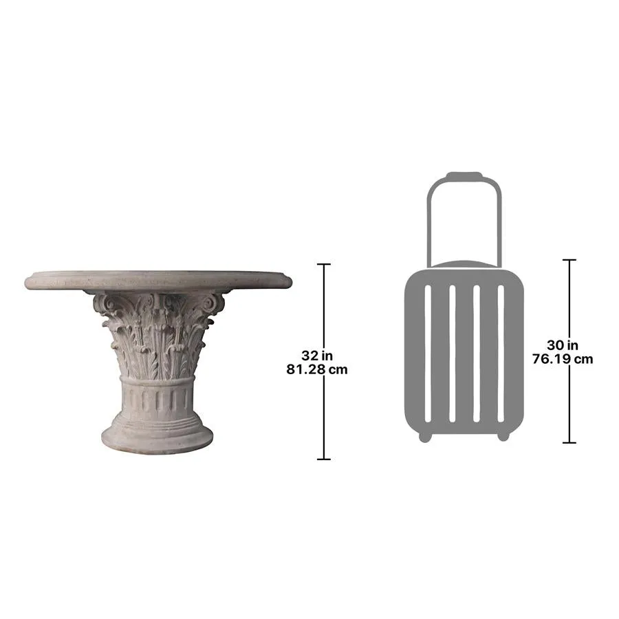 Design Toscano- Roman Corinthian Capital Architectural Table