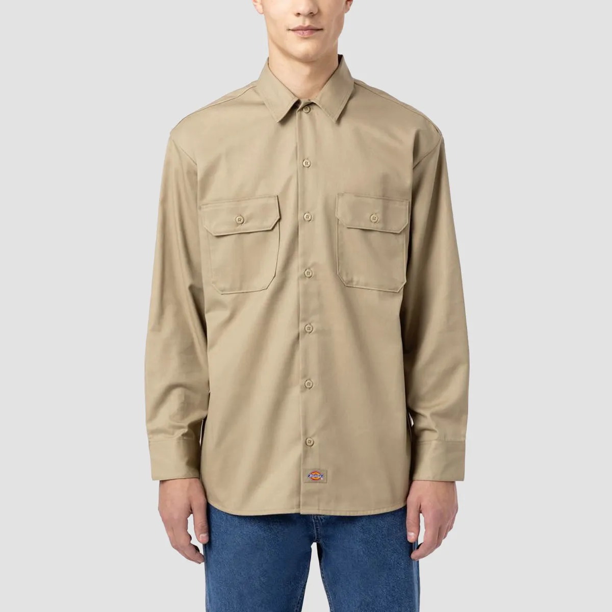 Dickies Longsleeve Work Shirt Khaki