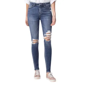 Downtown Diva Distressed Skinny Jeans