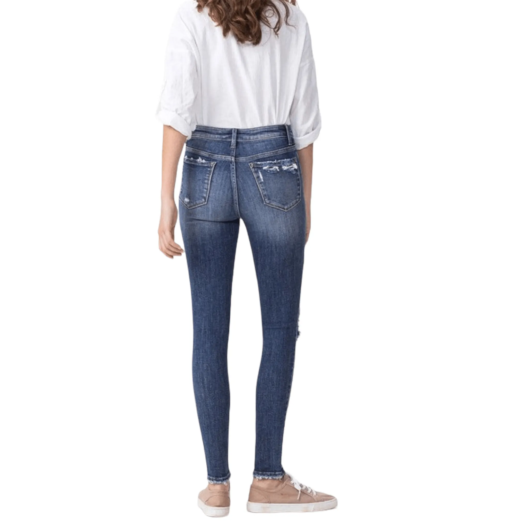 Downtown Diva Distressed Skinny Jeans