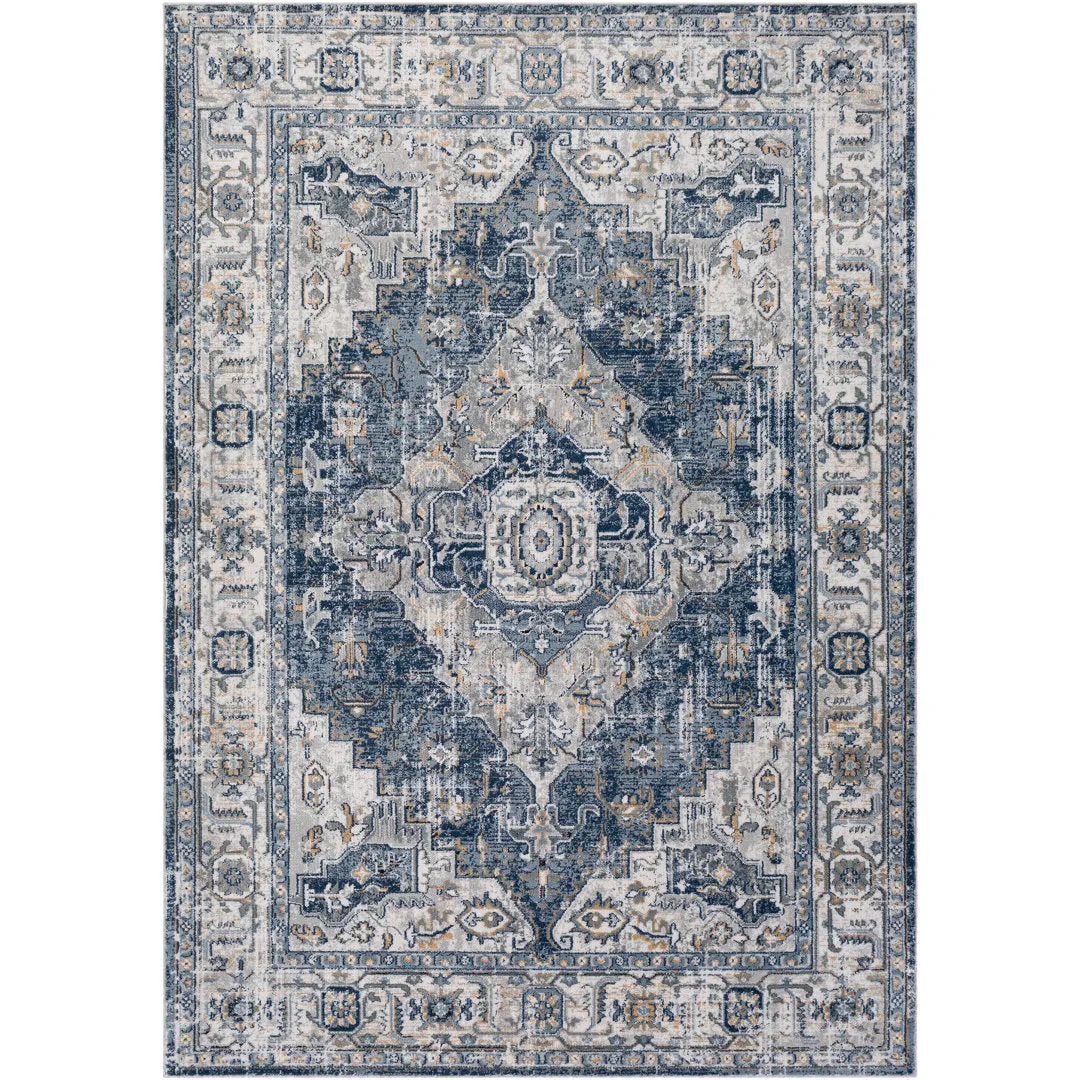Doyon Oriental Gray/Blue Area Rug Langley Street® Rug Size: Rectangle 9' x 12'