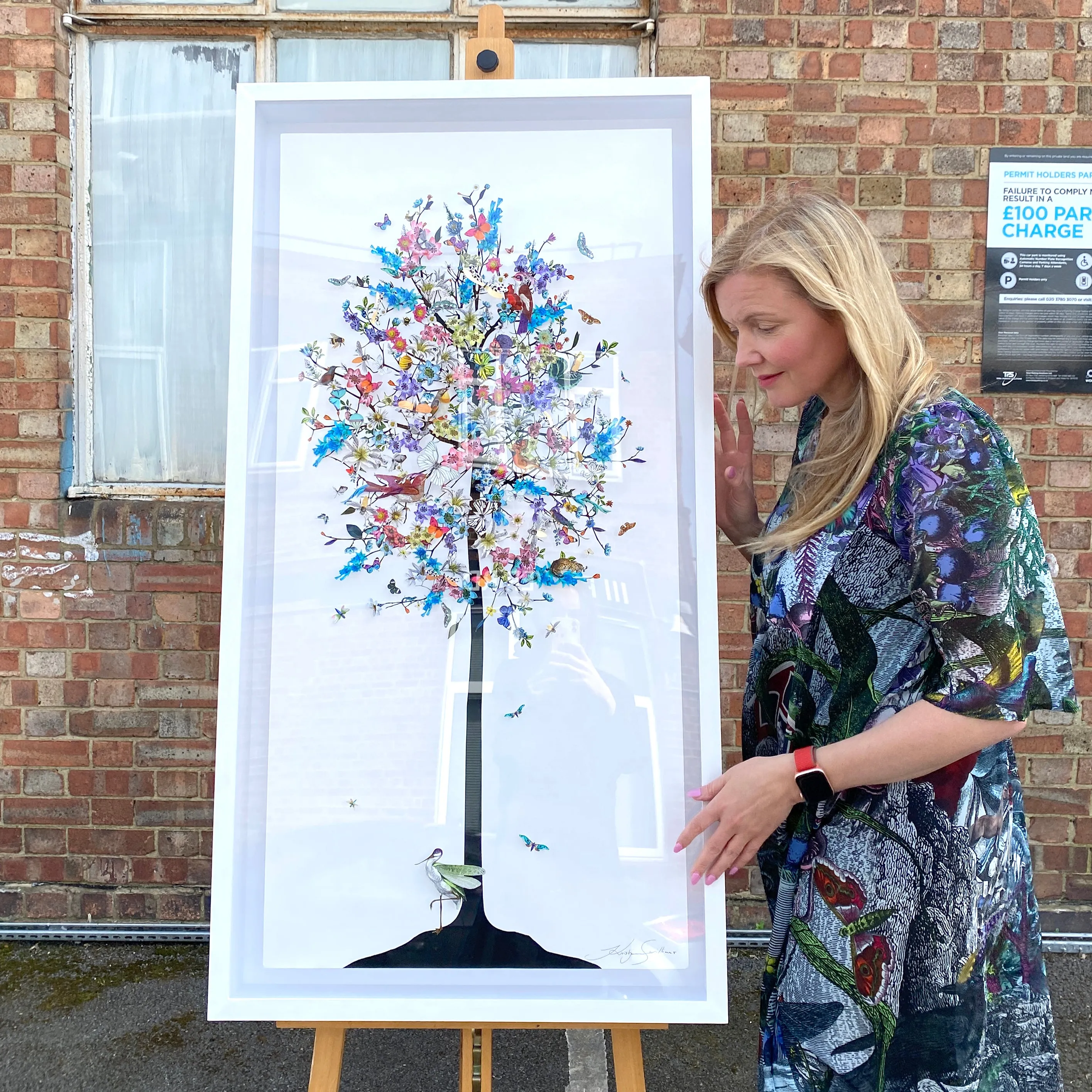 Dragonfly Stork Tree - Original Artwork
