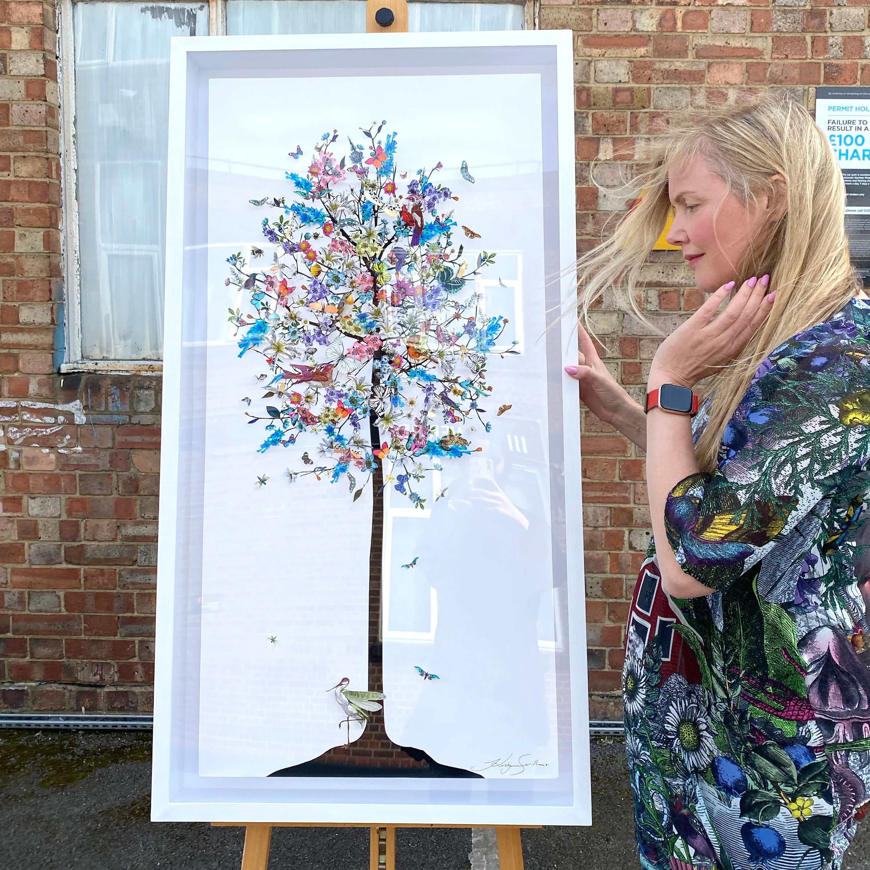 Dragonfly Stork Tree - Original Artwork