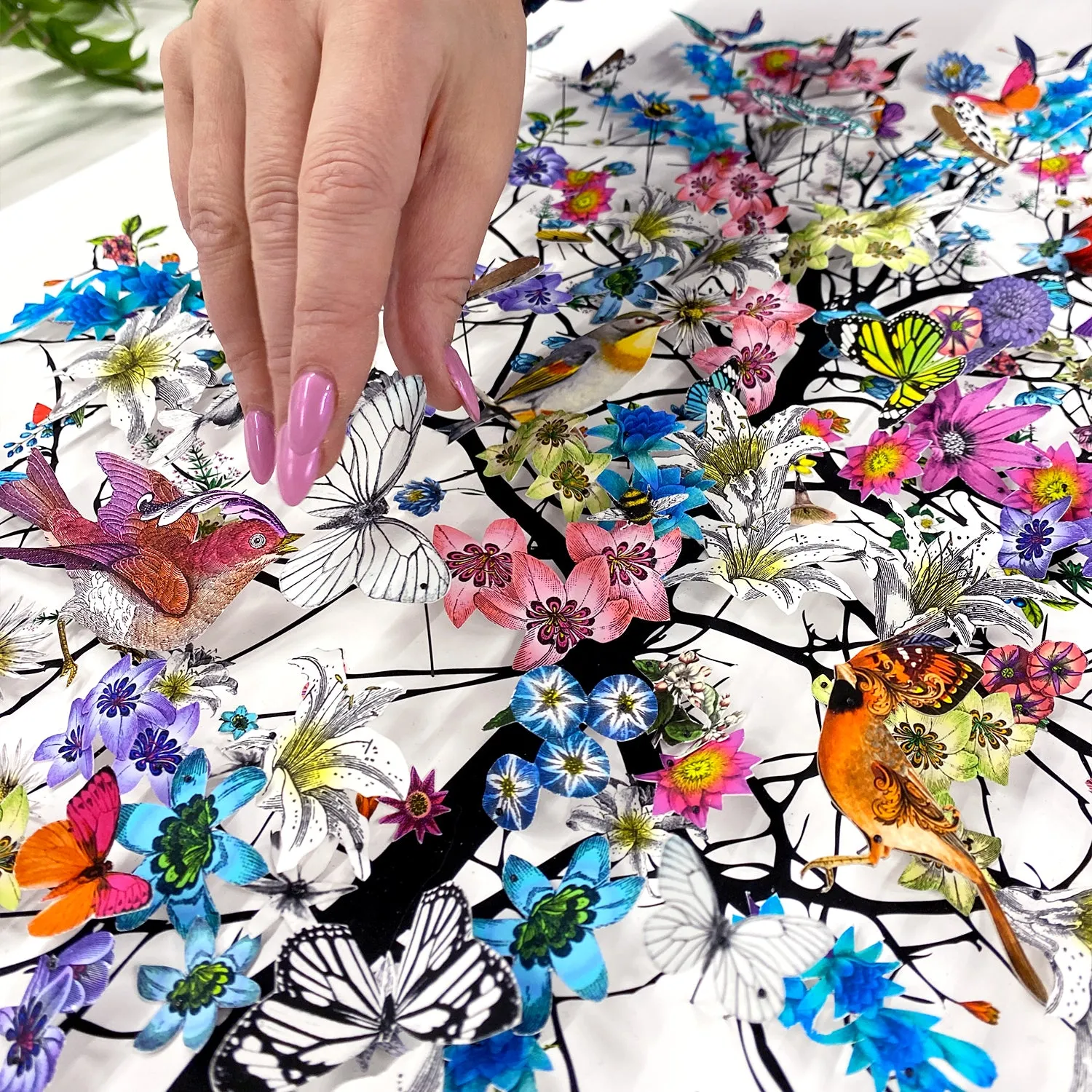 Dragonfly Stork Tree - Original Artwork