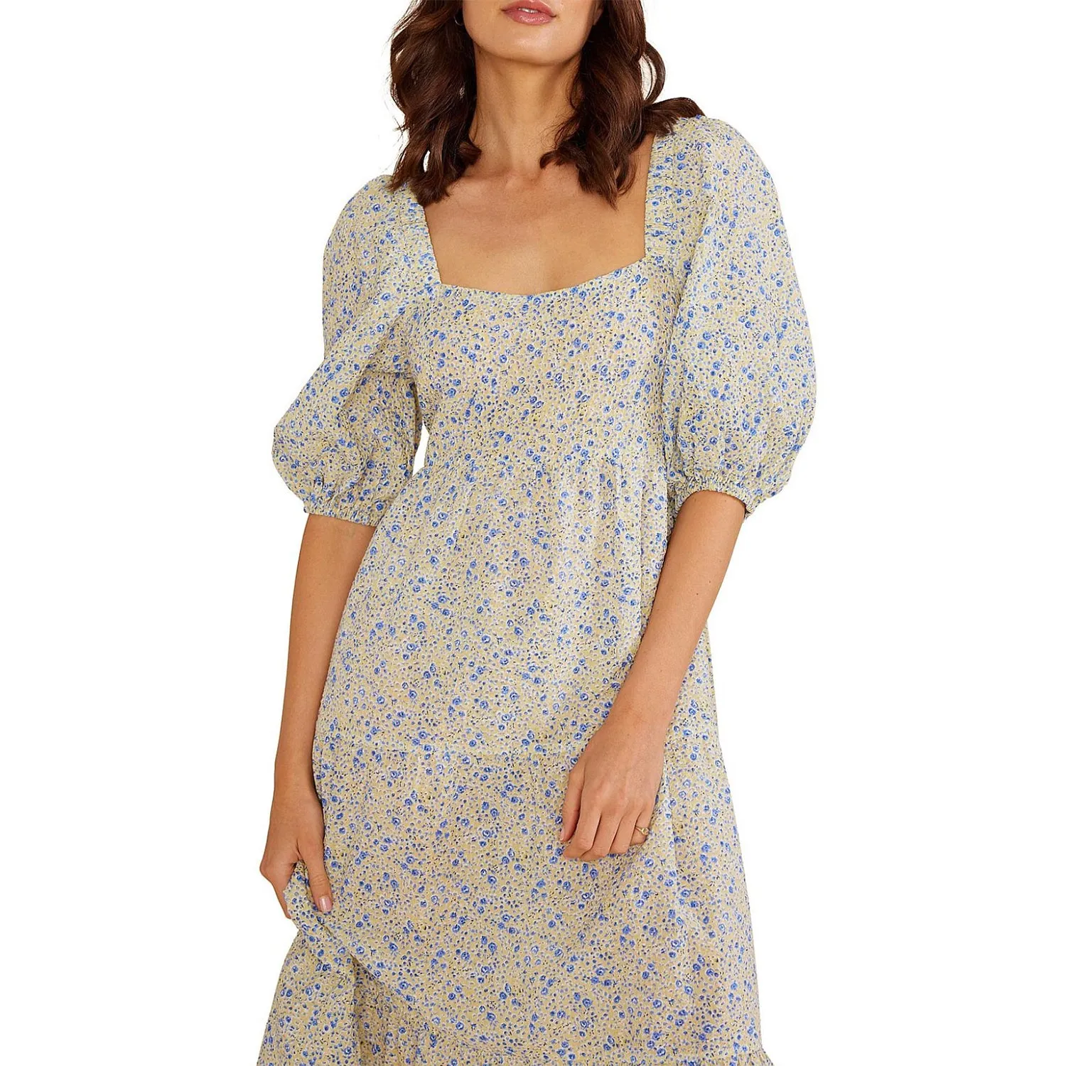 Dress Briella Midi - Ditzy floral