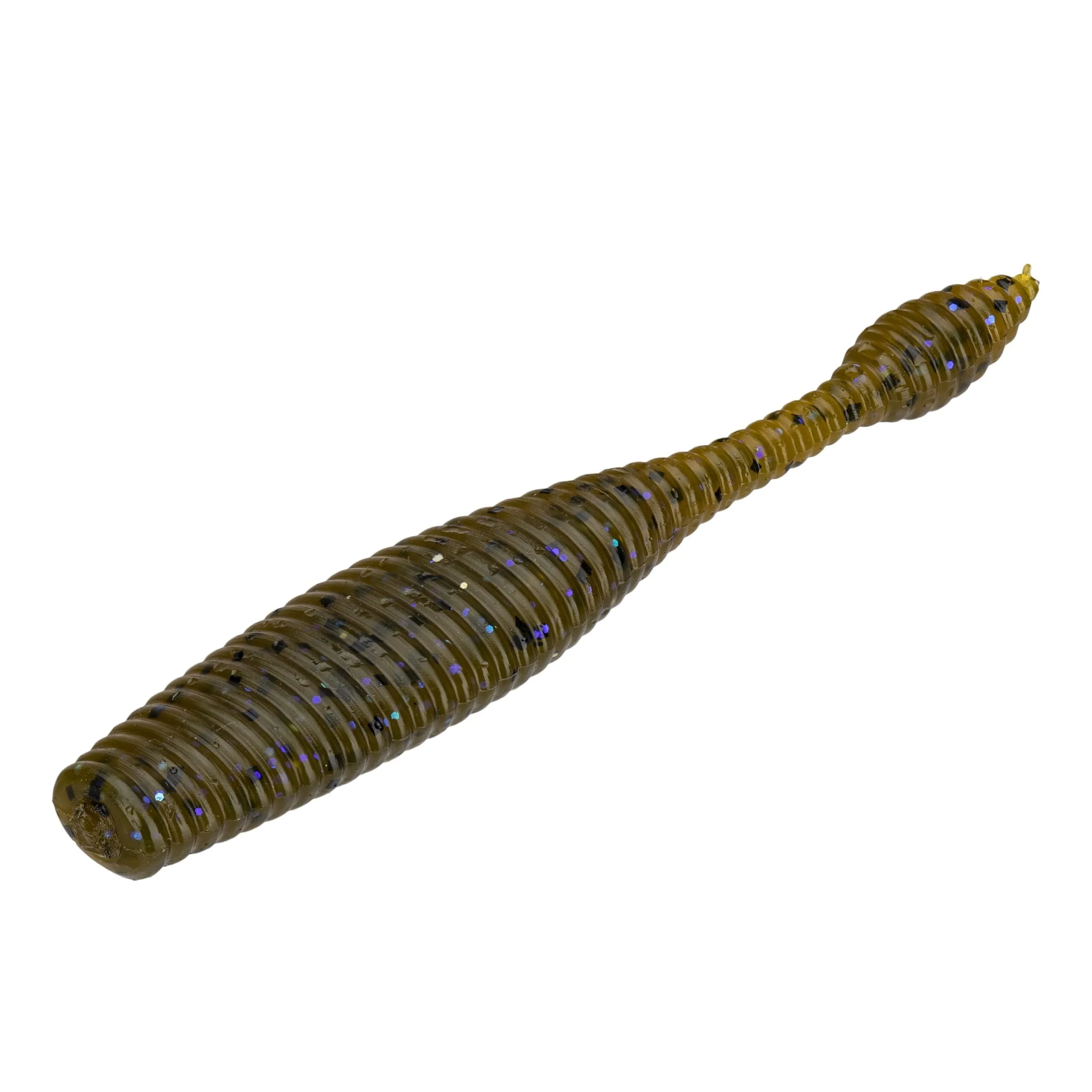 Dudley'S Pre-Rigged Green Pumpkin Violet Ned Rig Finesse Worm Bait Bass Trout Kit