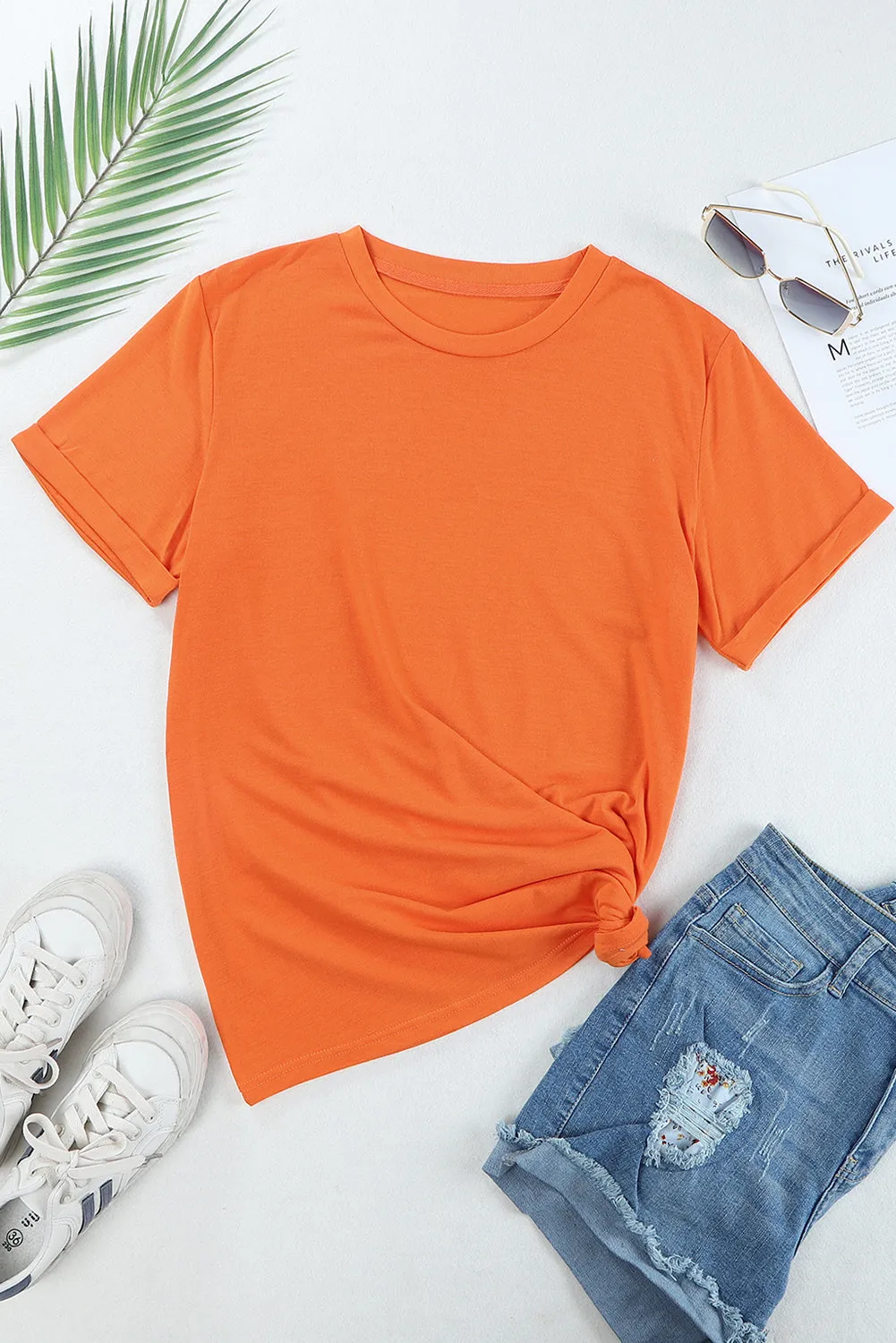 Easy Mode Basic Cuffed Tee - PREORDER