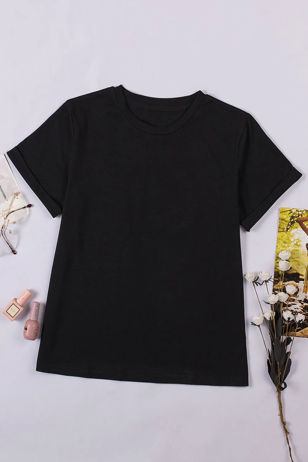 Easy Mode Basic Cuffed Tee - PREORDER