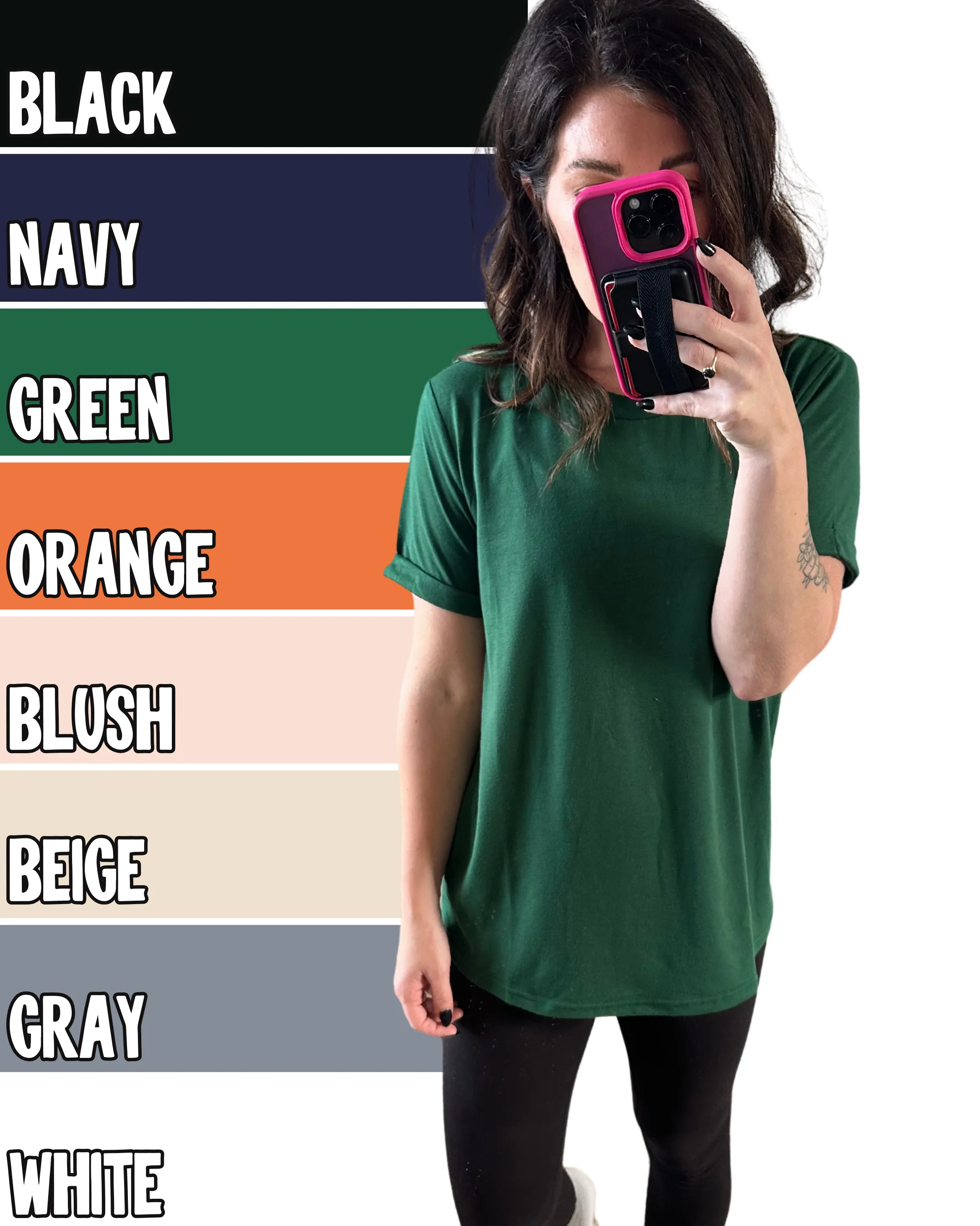 Easy Mode Basic Cuffed Tee - PREORDER