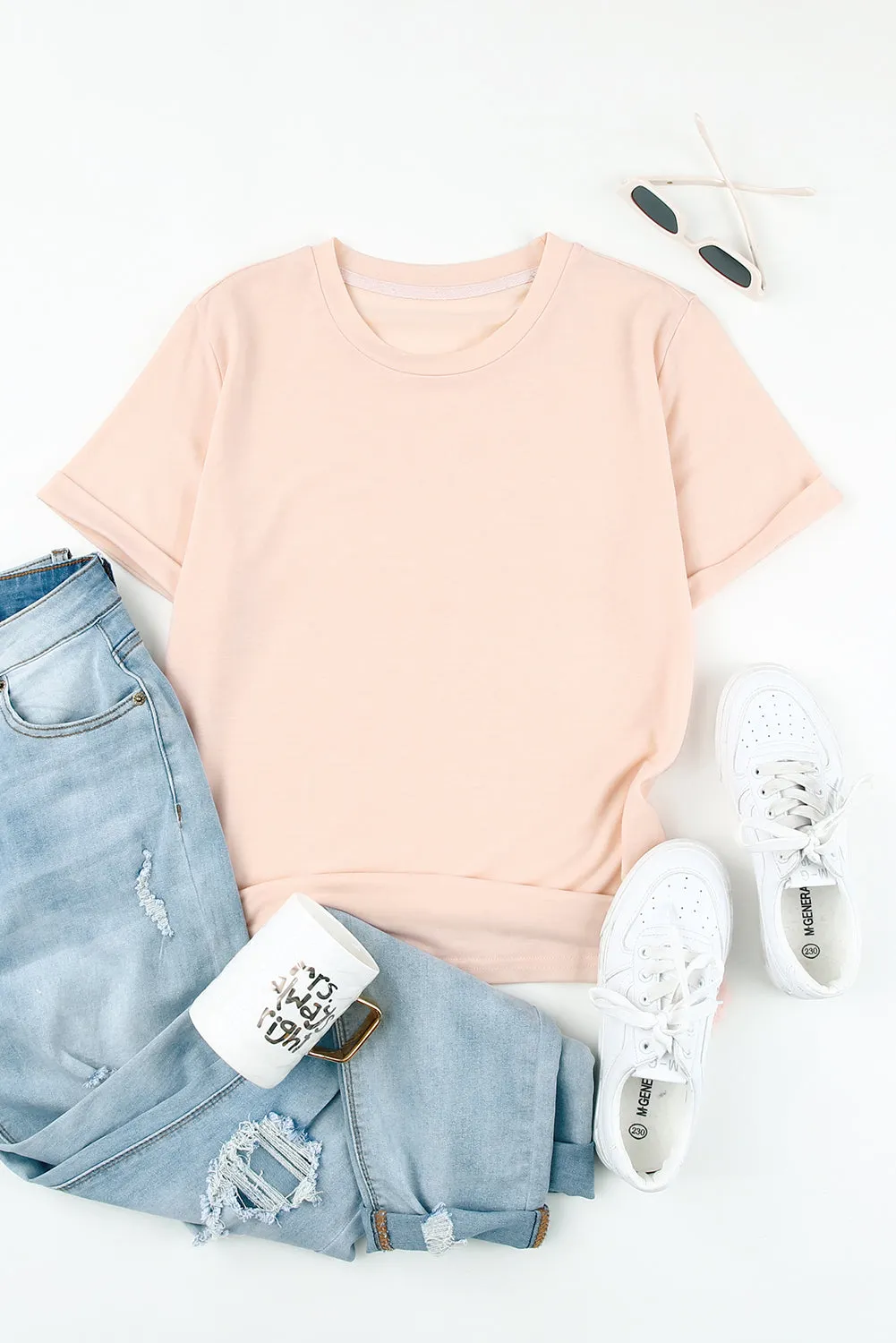 Easy Mode Basic Cuffed Tee - PREORDER