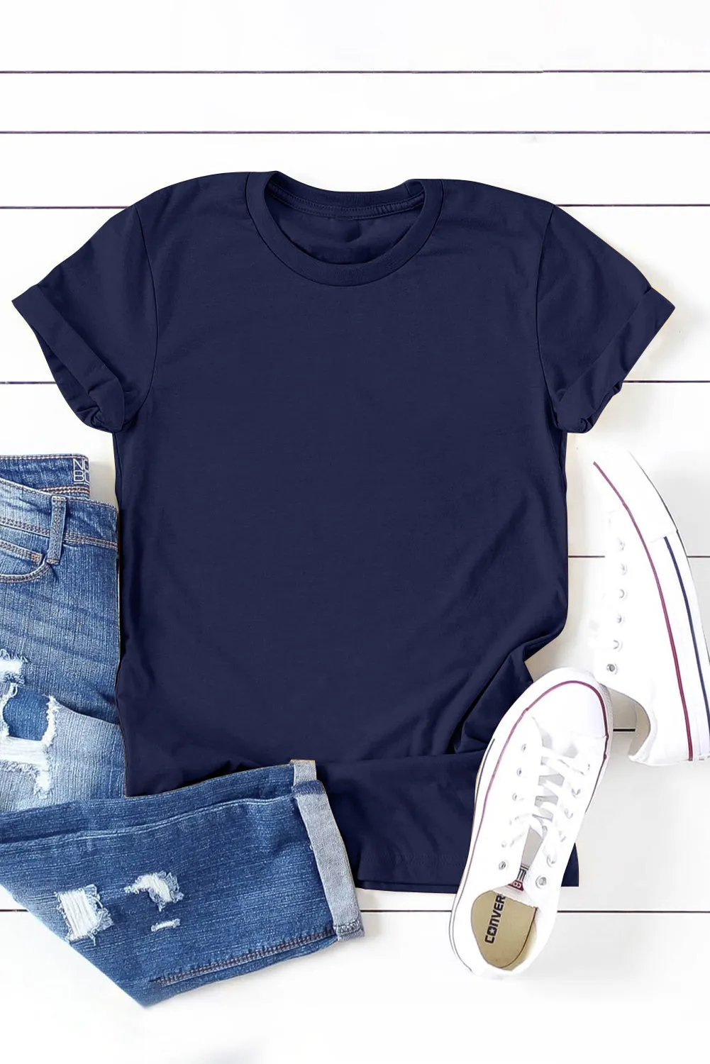 Easy Mode Basic Cuffed Tee - PREORDER