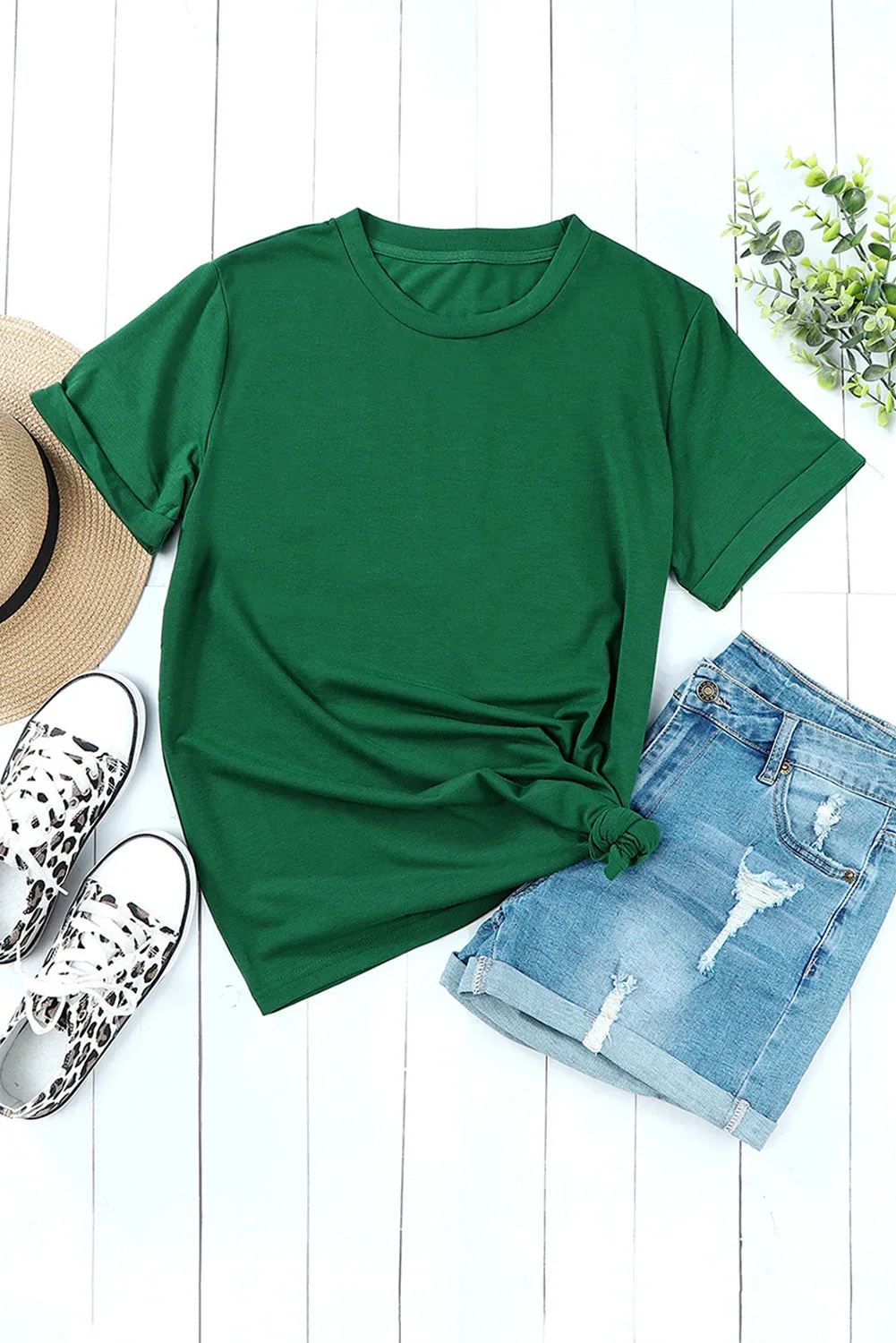 Easy Mode Basic Cuffed Tee - PREORDER