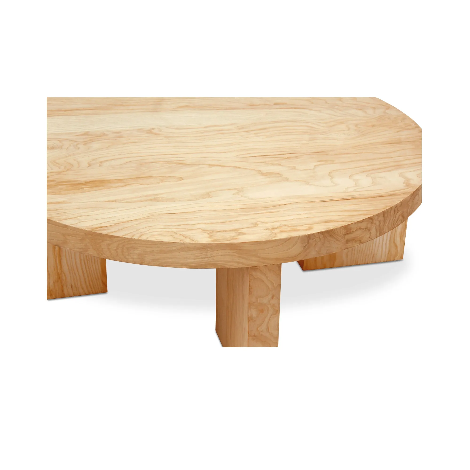 Eccentric Burl Wood Round Coffee Table
