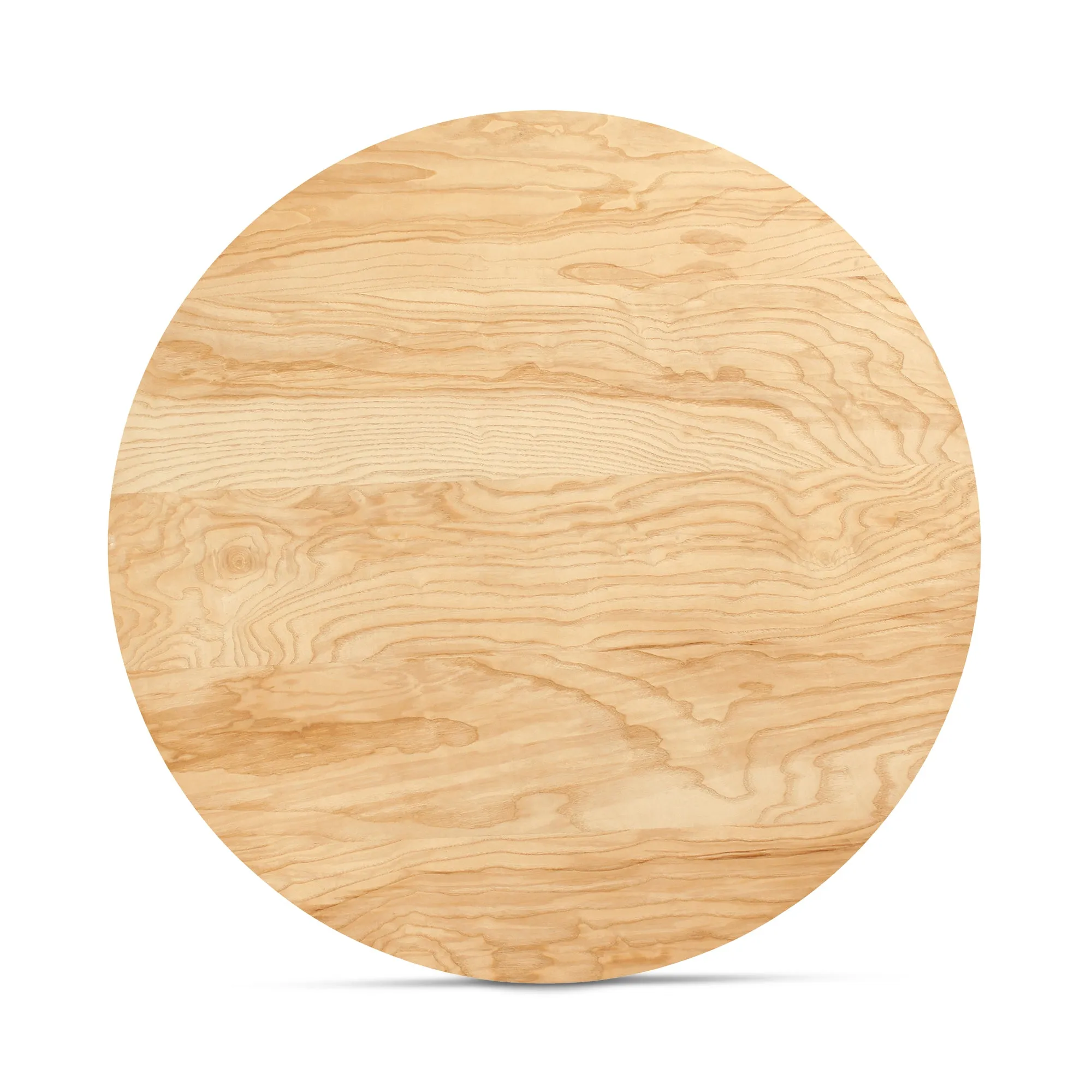 Eccentric Burl Wood Round Coffee Table