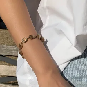 Edwardian Gemstone Tiered Statement Bracelet