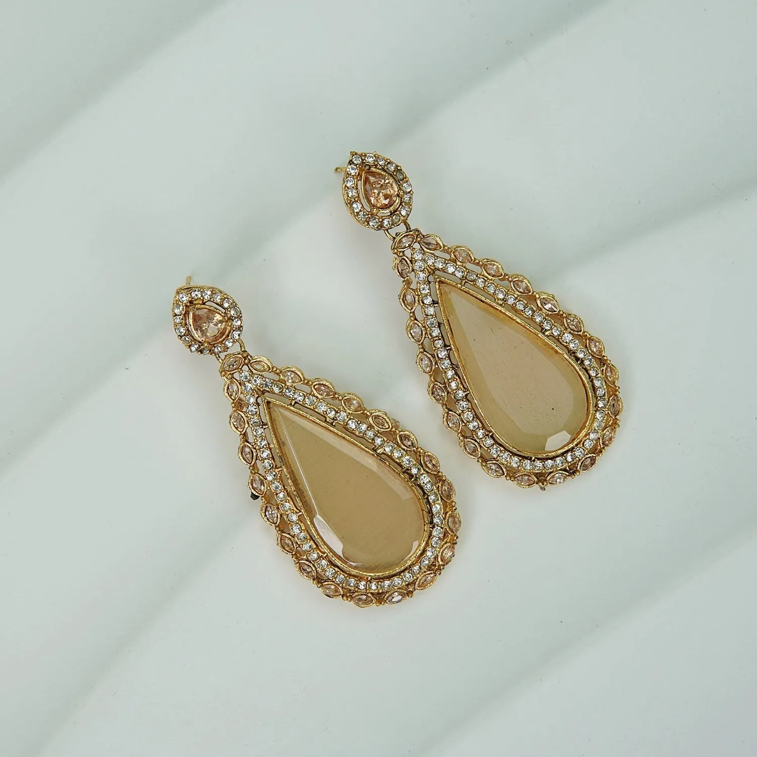 Egyptian Long Almond Earrings
