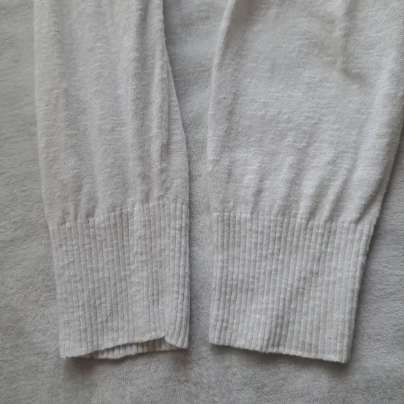 Eileen Fisher Linen/Cotton Open Front Cardigan Pockets Sz Large Oversized